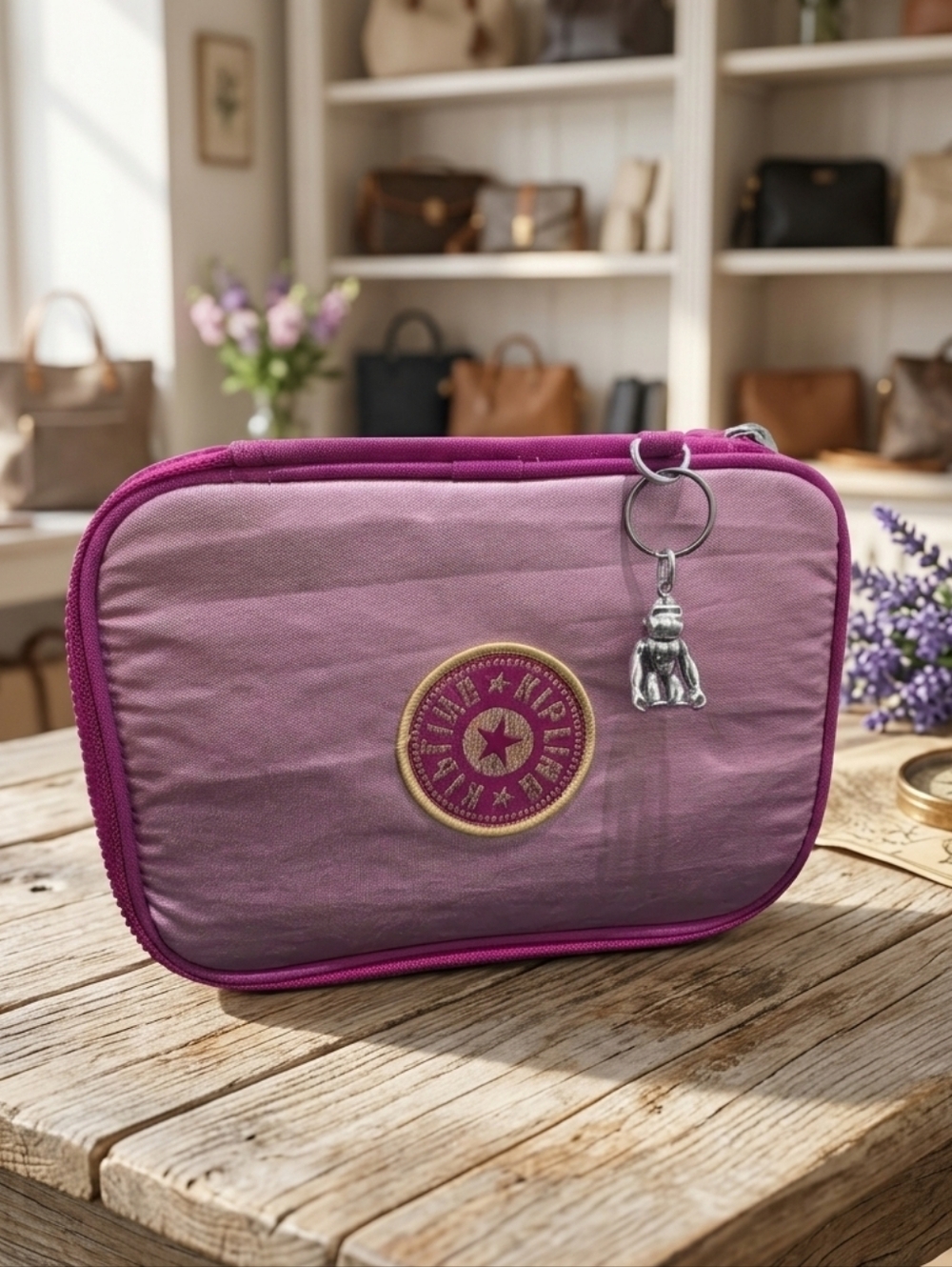 ​🌟 Kipling Multi-Purpose Pouch - Shimmer Rose 🌟